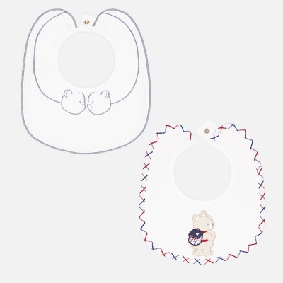 Set 2 bavaglini ricamo       Mayoral