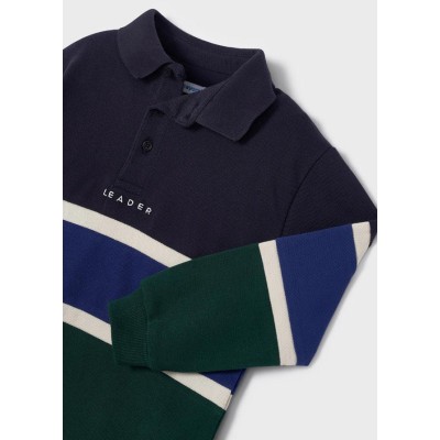 Mayoral - Polo manica lunga color block