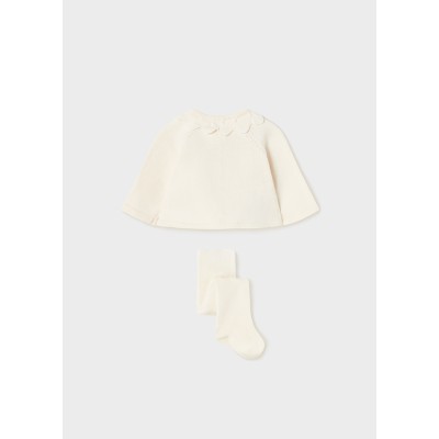 Mayoral - Cardigan lungo e collant