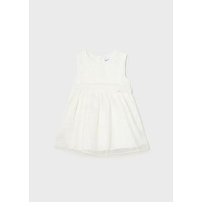 Mayoral - Vestito organza ricamato