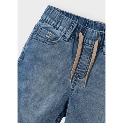 Mayoral - Bermuda soft denim jogger