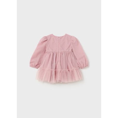 Mayoral - Vestito tulle floccato