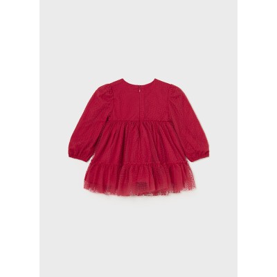 Mayoral - Vestito tulle floccato