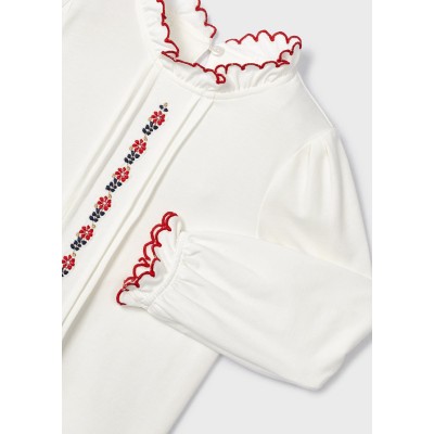 Mayoral - Blusa punto ricamo