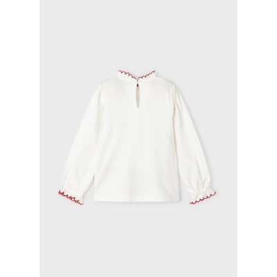 Mayoral - Blusa punto ricamo