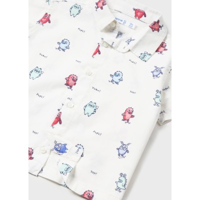 Mayoral - Camicia manica corta  stampata