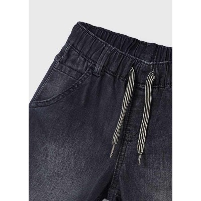 Mayoral - Bermuda soft denim jogger
