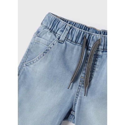 Mayoral - Bermuda soft denim jogger