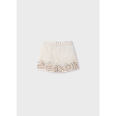 Mayoral - Pantalone corto ricamato