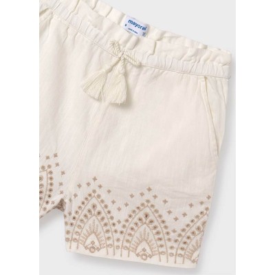 Mayoral - Pantalone corto ricamato