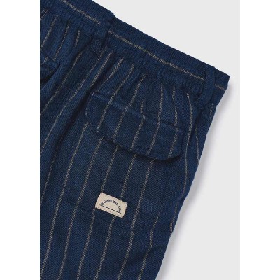 Mayoral - Bermuda lino righe