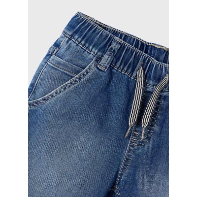 Mayoral - Bermuda soft denim jogger