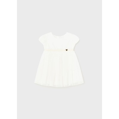 Mayoral - Vestito tulle plissettato