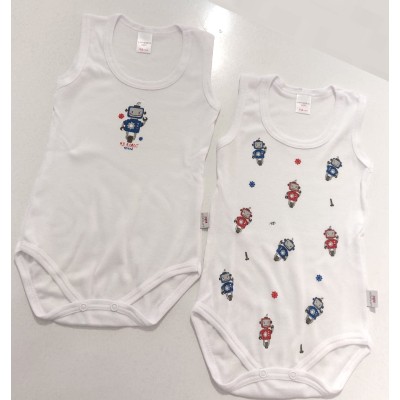 Coppia body cotone spalla larga Noibel