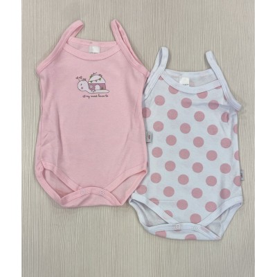 Coppia body cotone spalla stretta Noibel