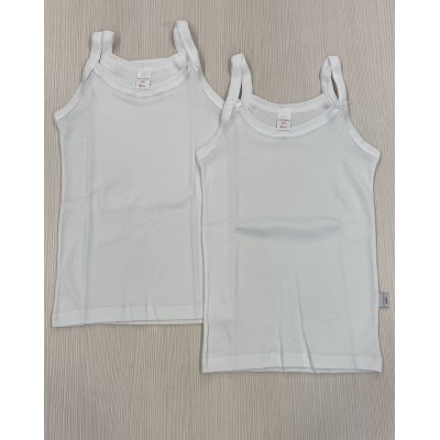 Coppia maglie cotone bimba spalla stretta Noibel