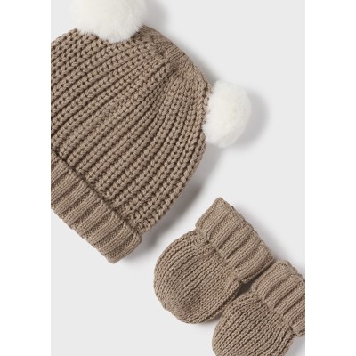 Mayoral - Completo cappello guanti tricot