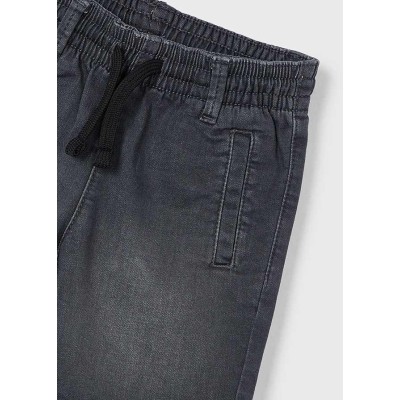 Mayoral - Bermuda soft denim jogger