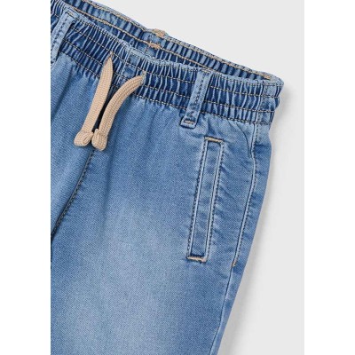 Mayoral - Bermuda soft denim jogger