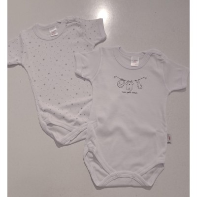 Coppia di body mezza manica petit Noibel