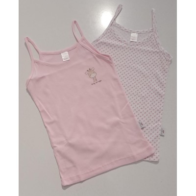 Coppia di canotte spalla stretta giraffa Noibel