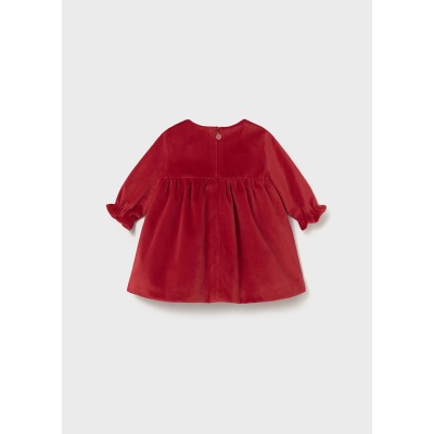 Mayoral - Vestito velluto manica lunga