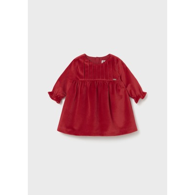 Mayoral - Vestito velluto manica lunga