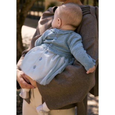 Mayoral - Vestito tricot e tulle