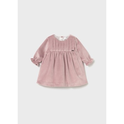 Mayoral - Vestito velluto manica lunga