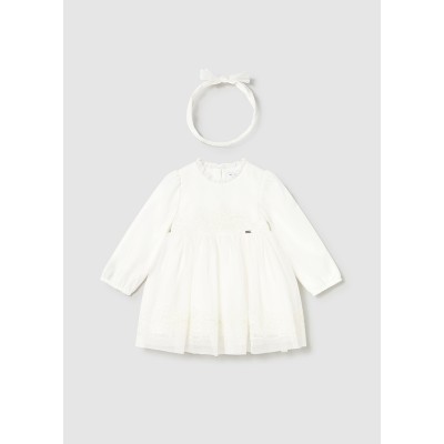 Mayoral - Vestito cerimonia tulle ricamo