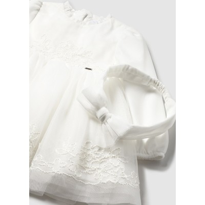 Mayoral - Vestito cerimonia tulle ricamo