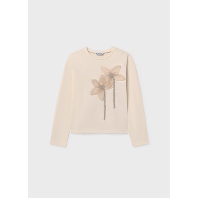 Mayoral - Maglietta manica lunga ricami