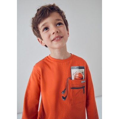 Mayoral - Maglietta manica lunga trucco