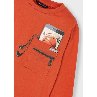 Mayoral - Maglietta manica lunga trucco