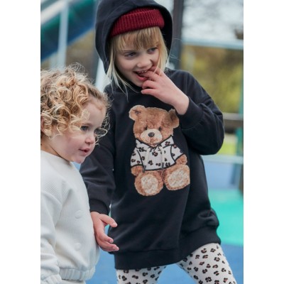 Mayoral - Vestito felpa cappuccio