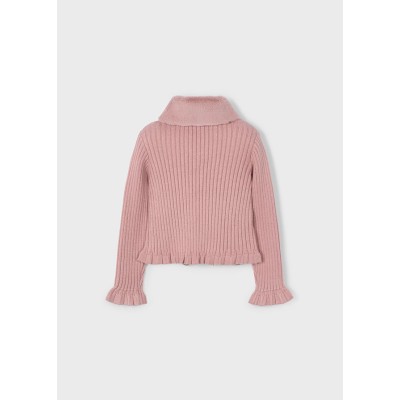 Mayoral - Cardigan tricot colletto pelli