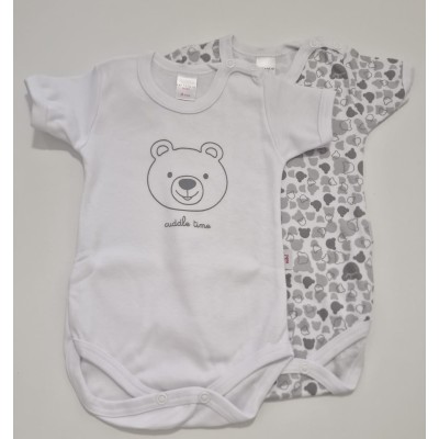 Coppia body caldo cotone orsetto Noibel