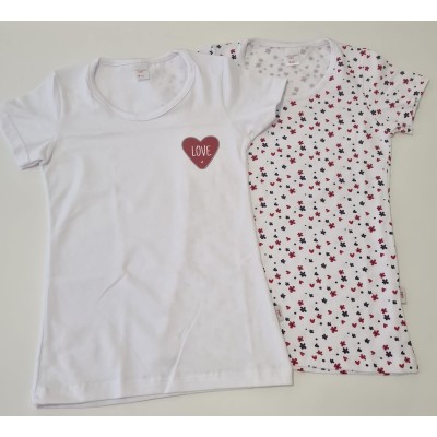 Coppia maglie cotone bielastico bambolina Noibel