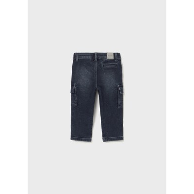 Mayoral - Pantalone soft denim cargo