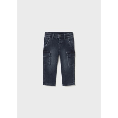 Mayoral - Pantalone soft denim cargo