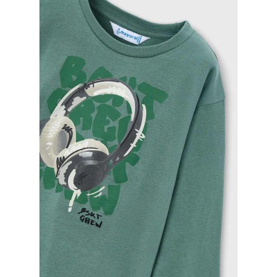 Mayoral - Maglietta manica lunga cuffie