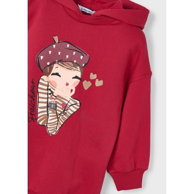 Mayoral - Vestito felpa cappuccio