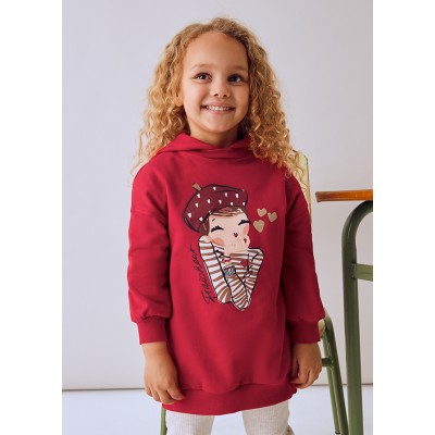 Mayoral - Vestito felpa cappuccio