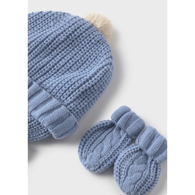 Mayoral - Completo cappello guanti tricot