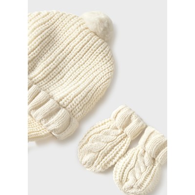 Mayoral - Completo cappello guanti tricot