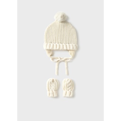 Mayoral - Completo cappello guanti tricot