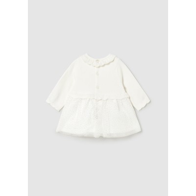 Mayoral - Vestito tricot e tulle
