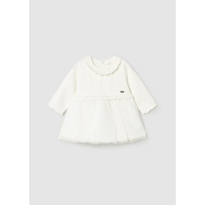 Mayoral - Vestito tricot e tulle
