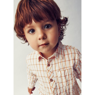 Mayoral - Camisa manica lunga quadri