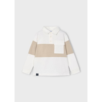 Mayoral - Polo manica lunga color block